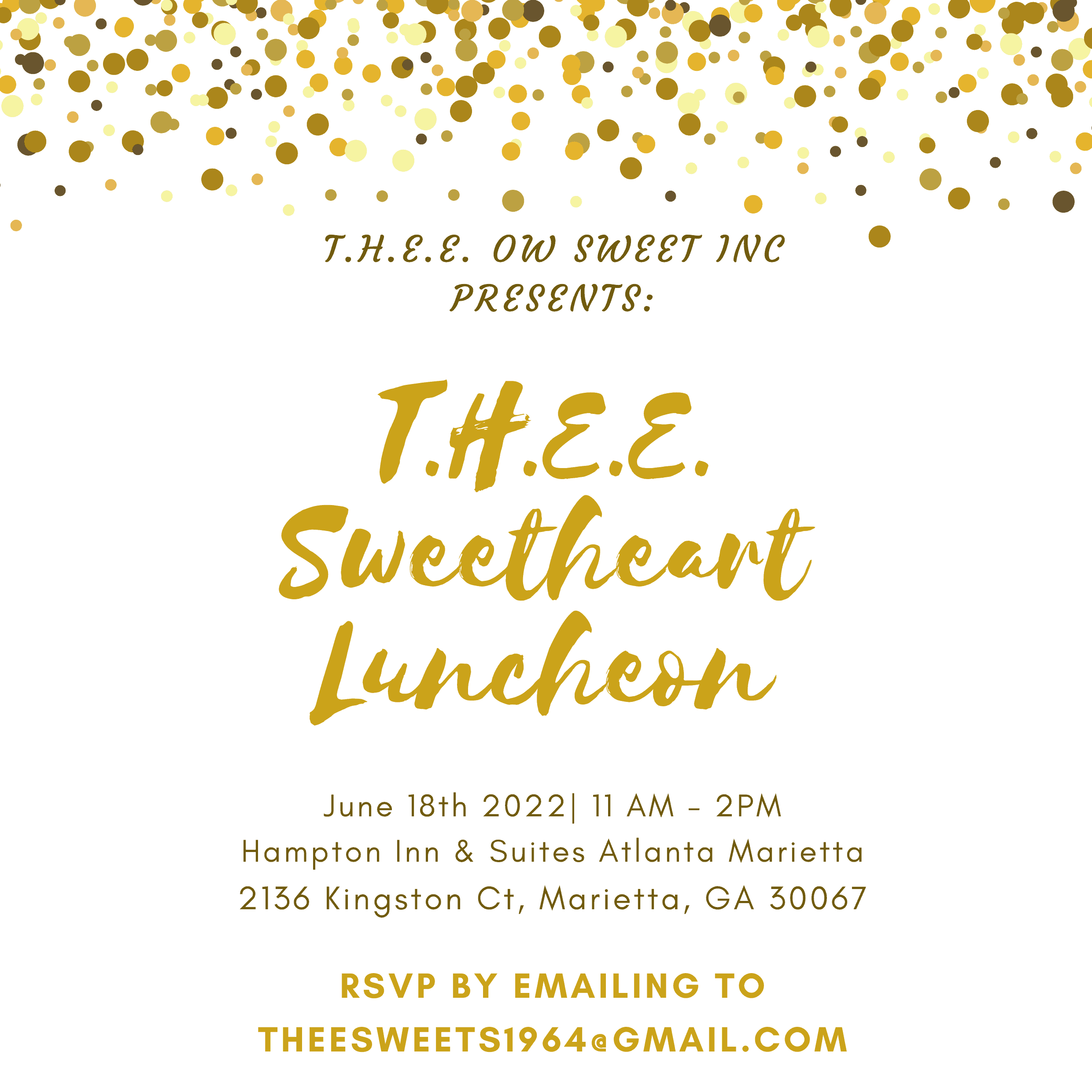 Annual THEE Sweetheart Luncheon June 18, 2022