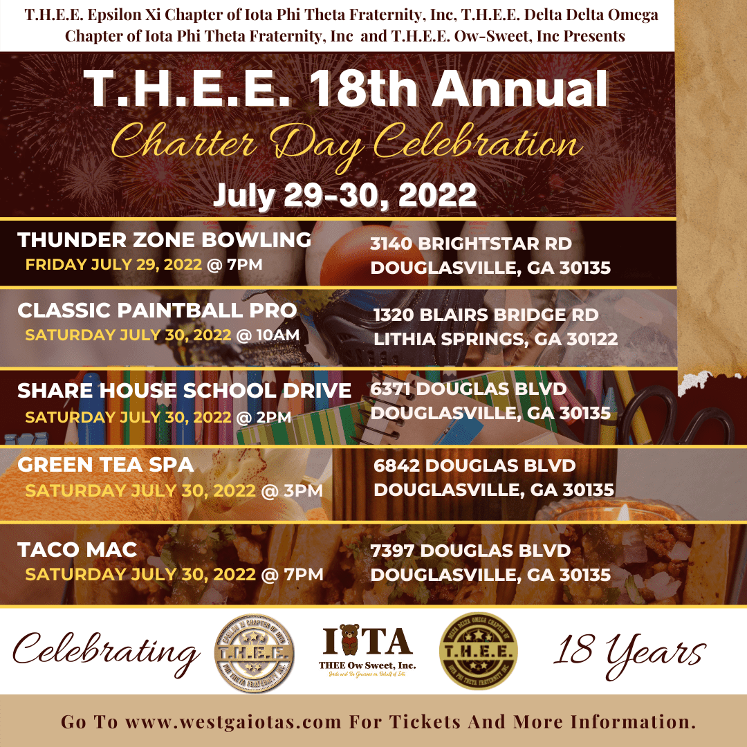 T.H.E.E. 18th Annual Charter Day Celebration Flyer